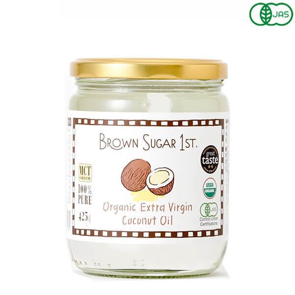 ブラウンシュガー ココナッツオイル オーガニック BROWN SUGAR 1ST. ブラウンシュガーファースト 有機エキストラバージンココナッツオイル 425g｜okinawangirls