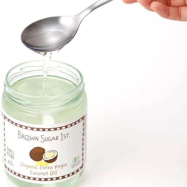 ココナッツオイル 食用 オーガニック BROWN SUGAR 1ST. ブラウンシュガーファースト 有機エキストラバージンココナッツオイル 425g 6個セット 送料無料_3