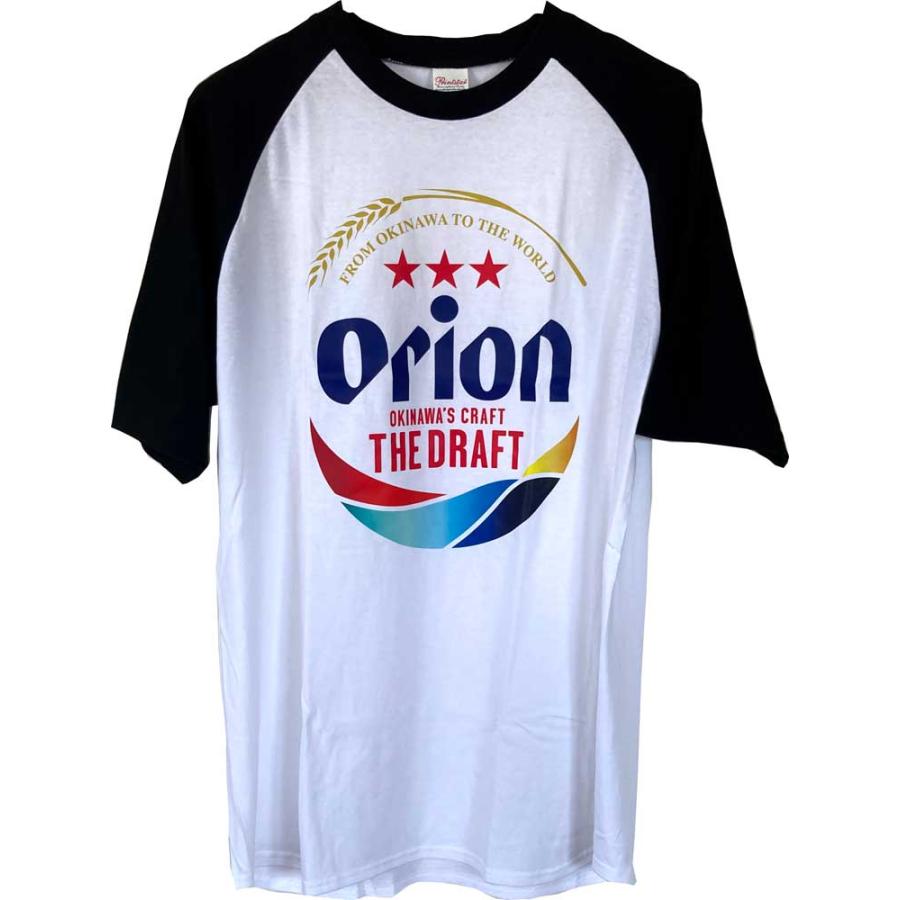 オリオンビールTシャツ ラグラン ホワイトアンドブラック orion 正規品