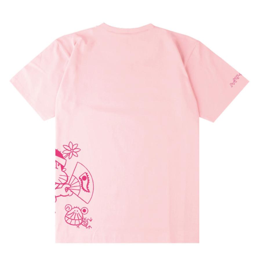 ハイサイおじさんTシャツ ライトピンク ロイヤルブルー 沖縄お土産 