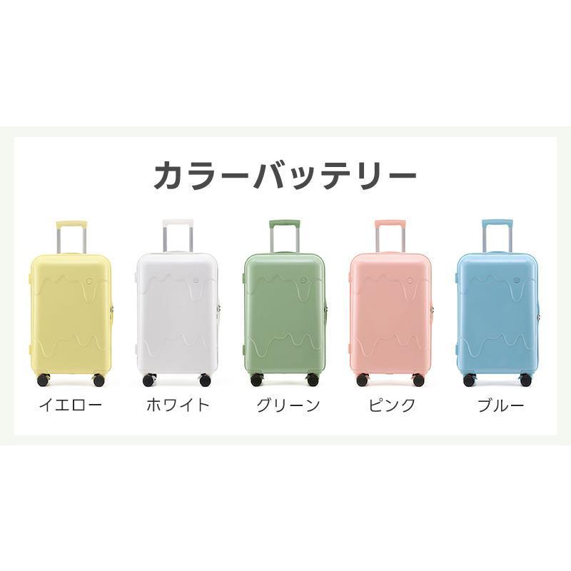 スーツケース アイスクリーム 牛乳 スーツケース USB充電可能 TSAローク搭載 機内持ち込み カップホルダー キャリーケース キャリーバッグ 軽量 短途旅行 ins｜okini-mesmamaya｜10