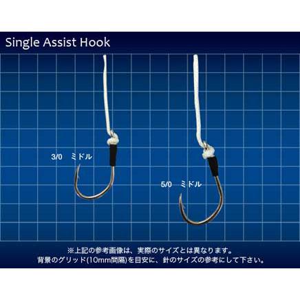ジギング シングル アシストフック #3/0 ミドル / D-CLAW（ディー