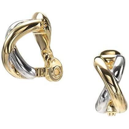 高い素材 ヴァンドーム ブティック Vendome Boutique ツートンカラーメタル クロス イヤリング Vbme9034 Xg ゴールド 新作 Www Skylanceronline Com