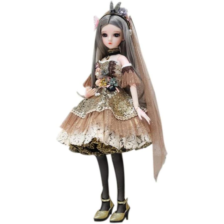 1/3 BJD人形かつらアニメコスプレ、ファッション人形60 cm SD人形カスタマイズドレスアップ変更化粧、ギフトボックスを持つため｜okita-shop｜03