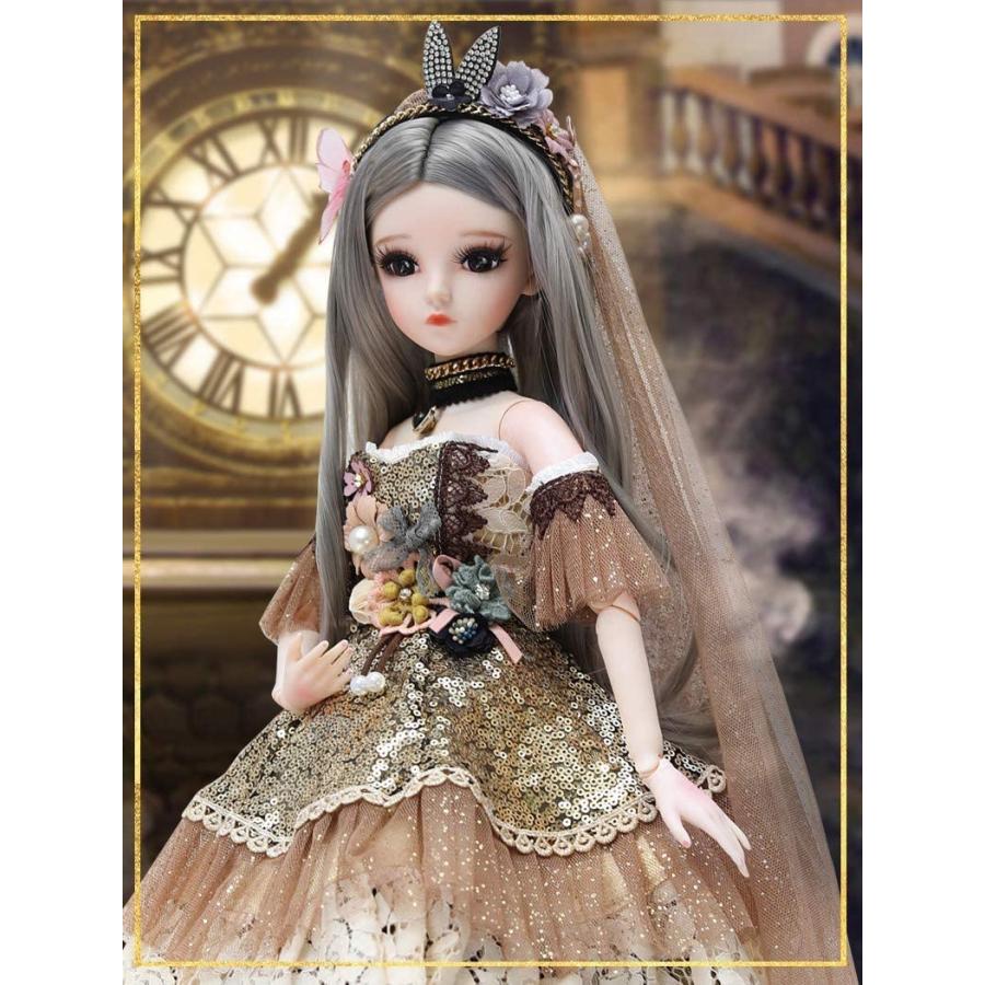 1/3 BJD人形かつらアニメコスプレ、ファッション人形60 cm SD人形カスタマイズドレスアップ変更化粧、ギフトボックスを持つため｜okita-shop｜04