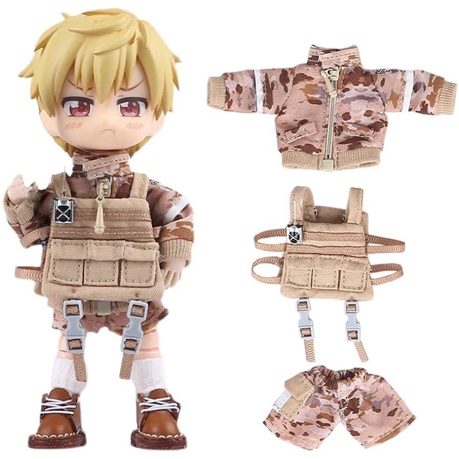 オビツ11服 オビツ11衣装セット 1/12bjdドール服 上着 半ズボン ベスト