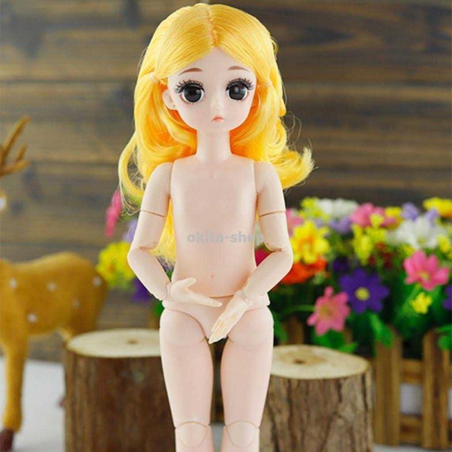 aeso 21携帯多関節人形28cm BJDファッションヘア人形DIYの女の子の贈り物 - 黄｜okita-shop｜02