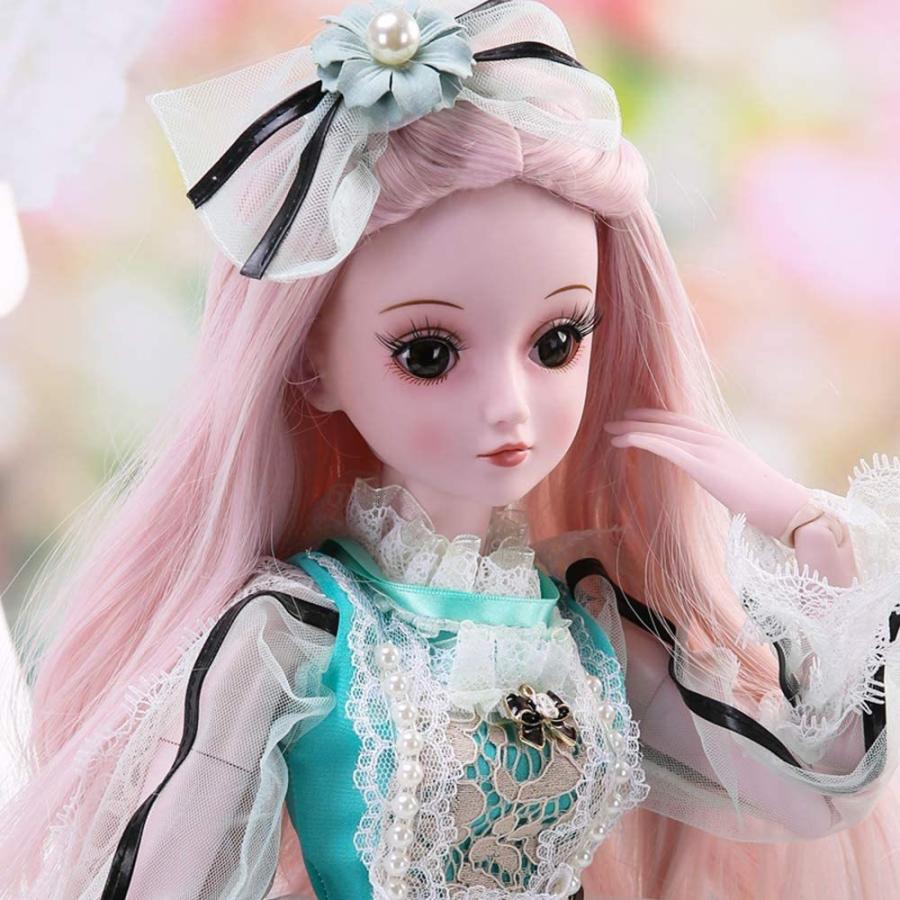 BJD人形、1/3 SD人形24インチ18ボールジョイント人形DIYおもちゃ、フルセット服靴ウィッグメイク、ガールズナンシュンへの最高の贈り物