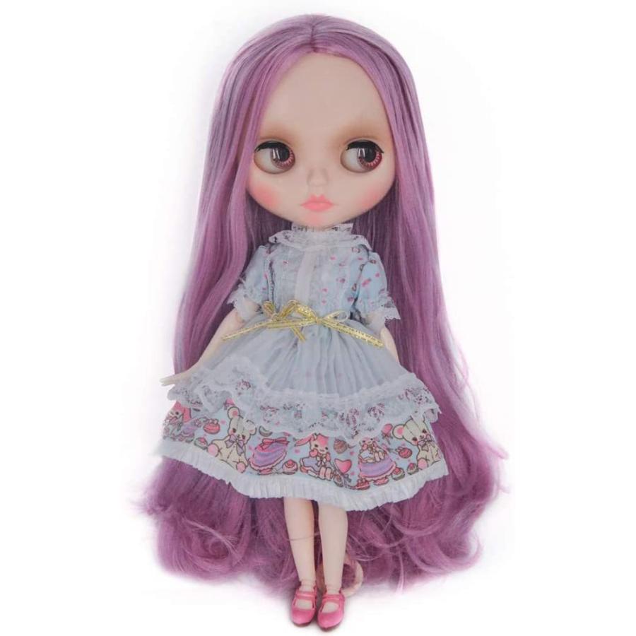 練習用可愛いドール 1/6サイズ 可動ボディ 白肌 本体のみ （YM23）,ブラック