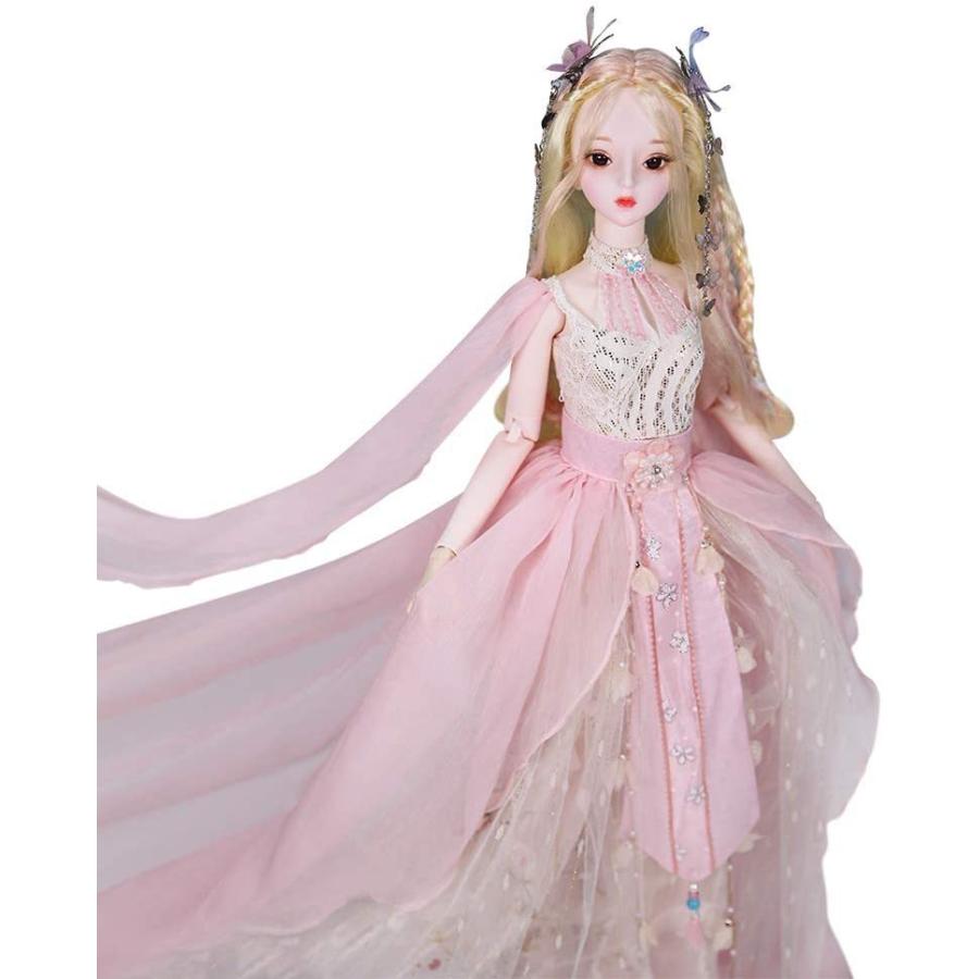 ドールbjd1/3BJD人形高さ約60cm服付き26個の動ける関節付き体(Yuki)適切な年齢,6歳以上,Krystal
