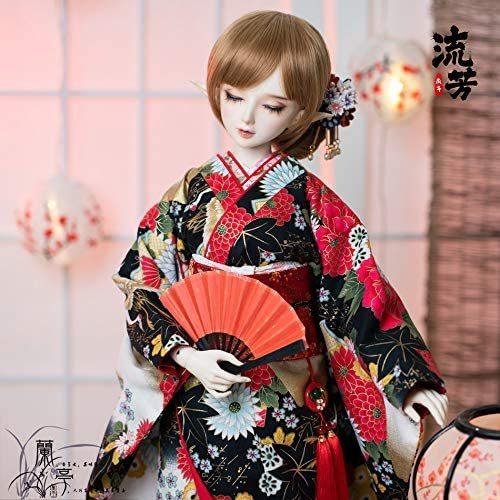 G05 BJD 1/3 ドール 衣装 人形服 和服 8点セット ハンドメイド BJD/SDドール服 人形服 1/31/4大き女おじさん BJD着物 和風花魁着物