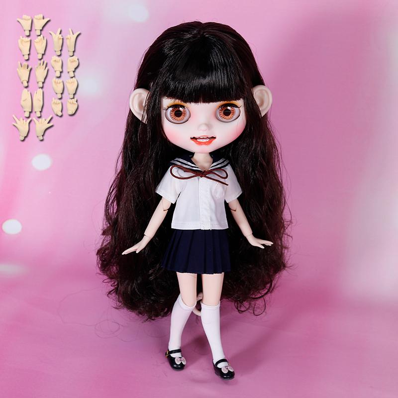 新作人気モデル ブライス人形関節可動ボディ30cm 可愛いドール ｂｊｄドール 1 6 暗灰色髪セット 服 靴収納ボックスが含まれています 19関節 9手セット 人耳 着せかえ人形 Awacc Org