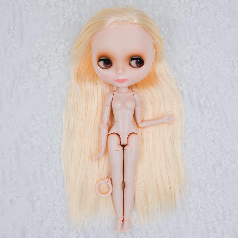 可愛いドール ｂｊｄドール 1 6 ブライス人形 Blythe Bjd 人形 Nbl16ドール本体のみ アプリコットストレートヘア偏分 服なし 憧れ