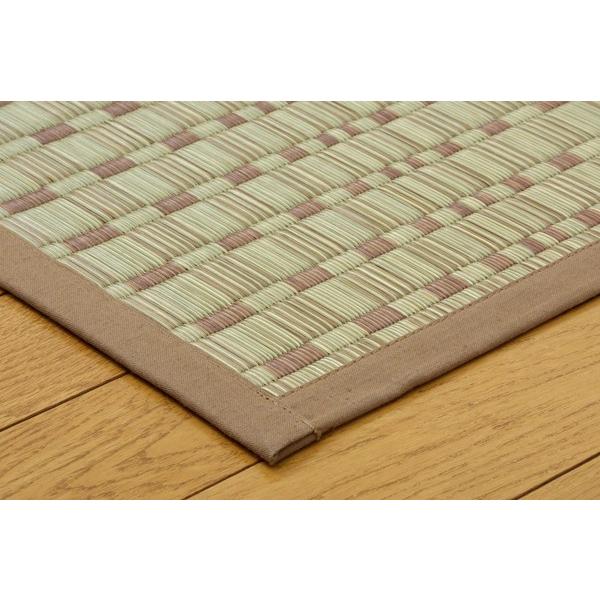 い草 ラグカーペット 2畳 国産 掛川織 奥丹後 ベージュ 江戸間2畳 約174×174cm