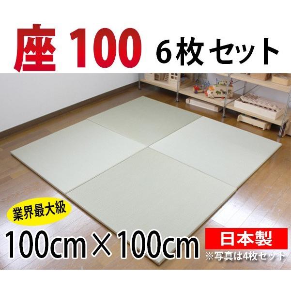 最適な材料 畳 琉球畳 縁なし 置き畳 ユニット畳 座100 6枚セット サイズ 1000 1000 25ｍｍ 超目玉 Atempletonphoto Com