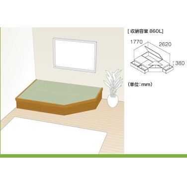安い購入 New 畳が丘 プランno 13 2 75畳 二方壁納まり畳 ボックス 収納 高床 ユニット パナソニック 最適な材料 Aleefsurgical Com