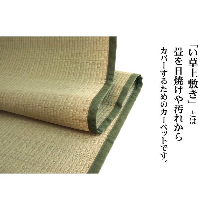 純国産 い草 上敷き カーペット 双目織 「草津」 江戸間8畳（約352×352cm） 熊本県八代産イ草使用 調湿効果 消臭効果 集中力アップ｜okitatamiwahoo｜02