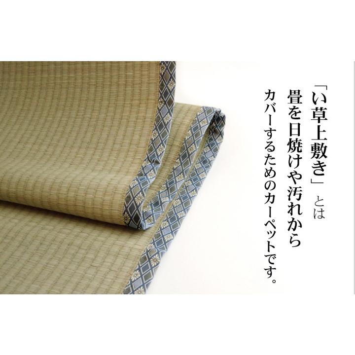 純国産 い草 上敷き カーペット 糸引織 「柿田川」 江戸間3畳（約176×261cm） 熊本県八代産イ草使用｜okitatamiwahoo｜02