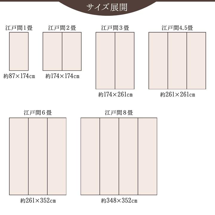 国産　い草花ござカーペット 「カイン」江戸間2畳（約174×174cm）　ブルー　グリーン 【夕夜】