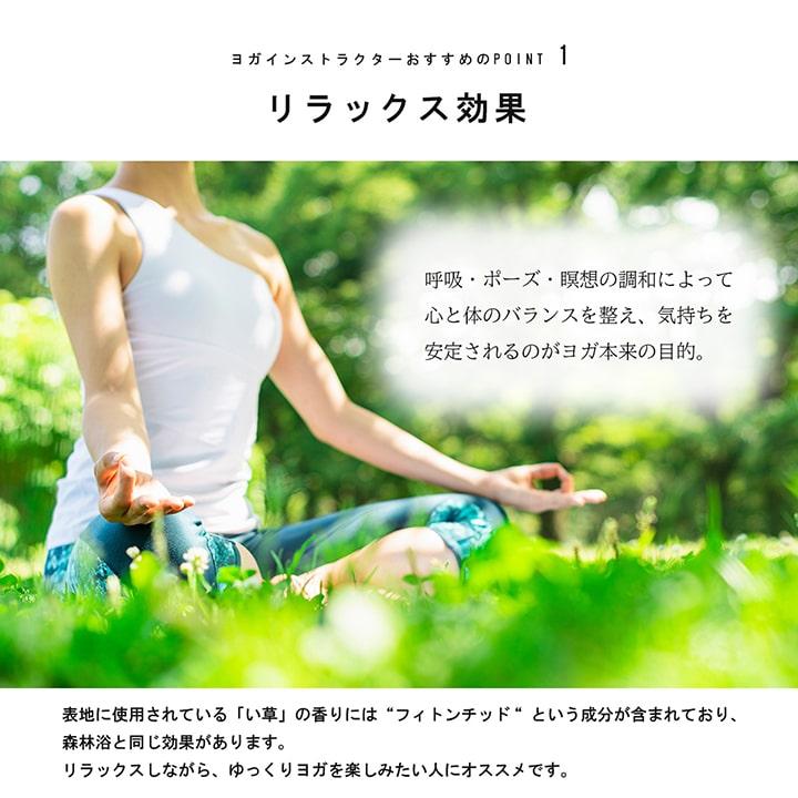 イケヒコ ヨガ yoga 癒しマット 国産 おすすめ い草 畳 ヨガ yoga 癒し