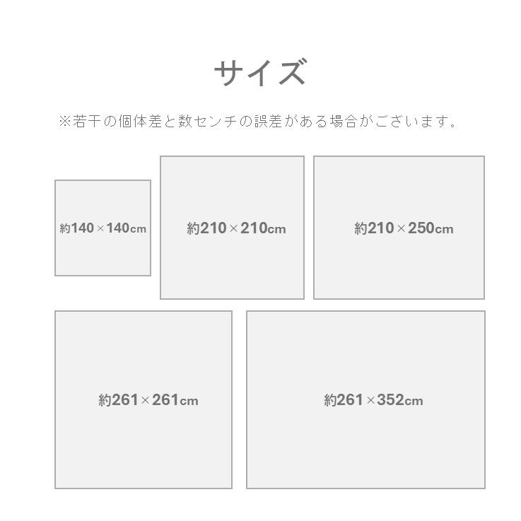 ラグ 国産 純国産 日本製 い草 カーペット モダン 幾何学模様「DXセルテ」261×352cm 自然素材 裏貼りあり 滑り止め ブルー グリーン_5