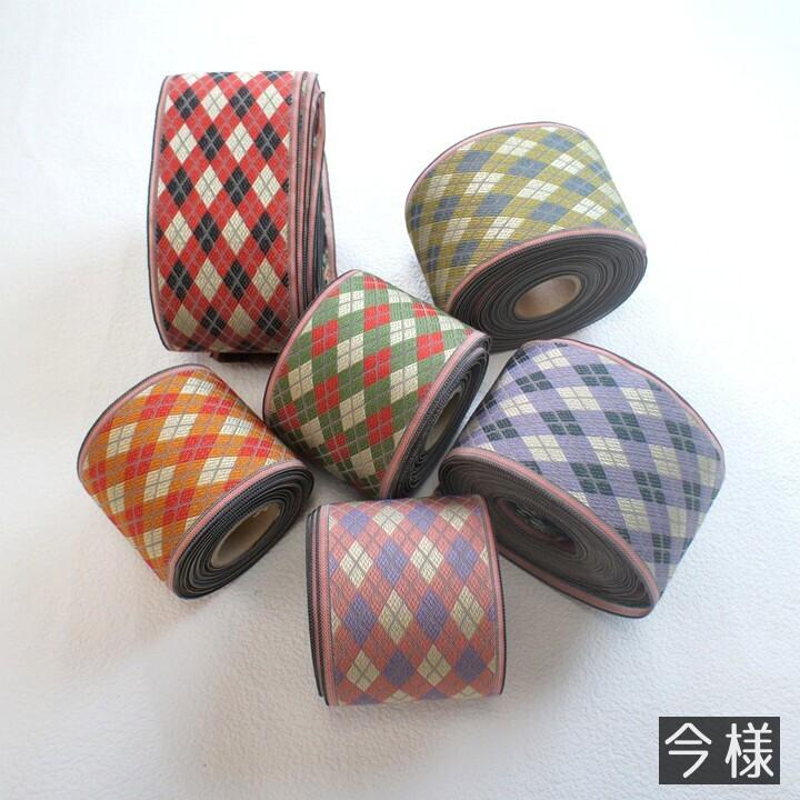 畳縁在庫処分セール【畳縁アソート】100cm フルル 花柄 今様 チェック 