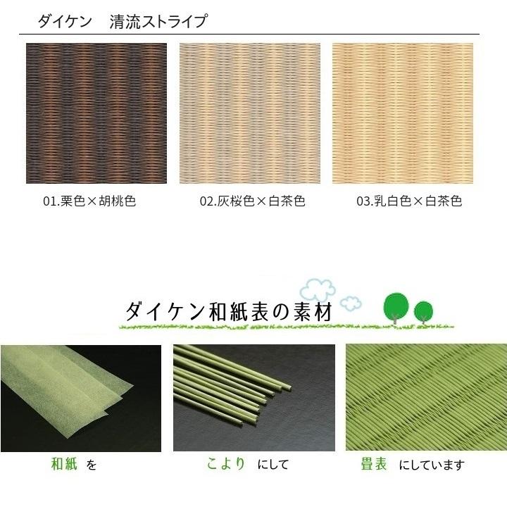 畳新調 縁なし畳 半畳（半畳1枚) DAIKEN ダイケン和紙表【清流