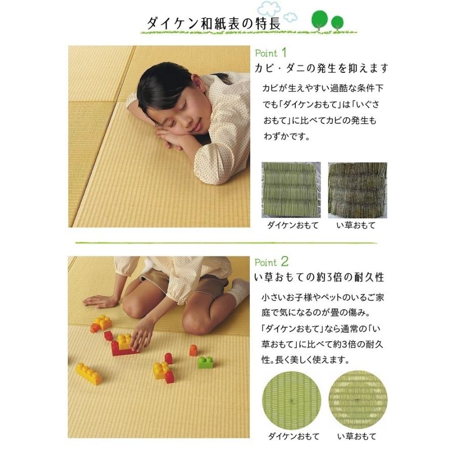 畳新調 畳替え 縁付き畳 6畳 DAIKEN ダイケン和紙表【銀白100A】江戸間サイズ カラー3色  畳厚み 30-60mm 薄畳対応15-25mmの画像