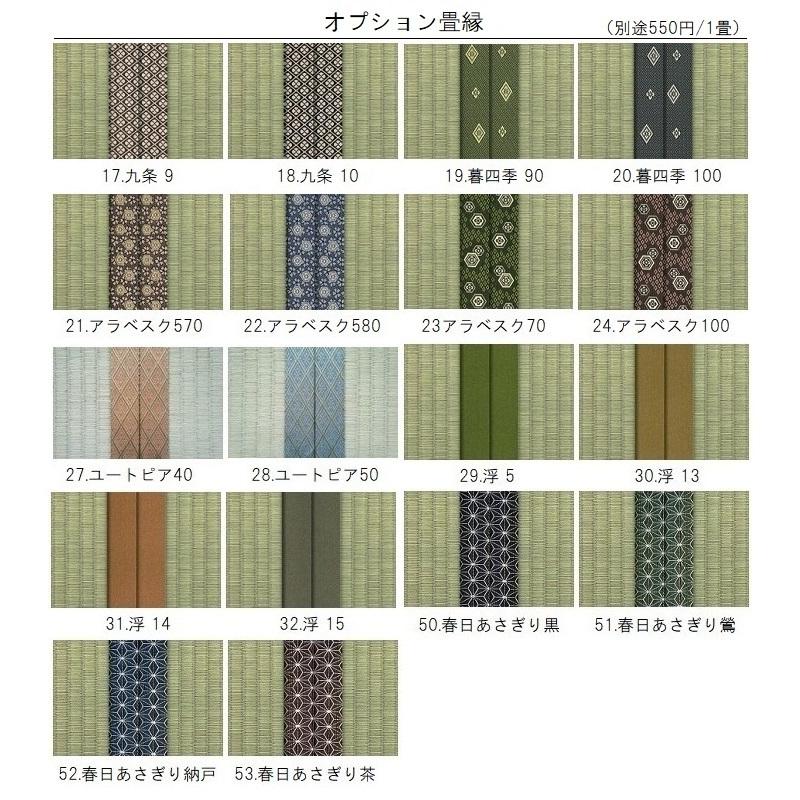 畳新調 畳替え 縁付き畳 半畳 DAIKEN ダイケン和紙表【銀白市松】江戸間サイズ カラー3色 畳厚み 30-60mm 薄畳対応15-25mm 和室敷き込み_10