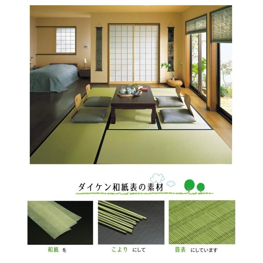 畳新調 畳替え 縁付き畳 4.5畳 DAIKEN ダイケン和紙表【清流カクテルフィット】 江戸間サイズ  畳厚み30-60mm 薄畳対応15-25mm_7