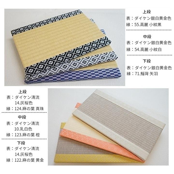 ミニ畳B6サイズ 約13cm(幅)×18cm(丈) 高さ約1.5cm サイズ