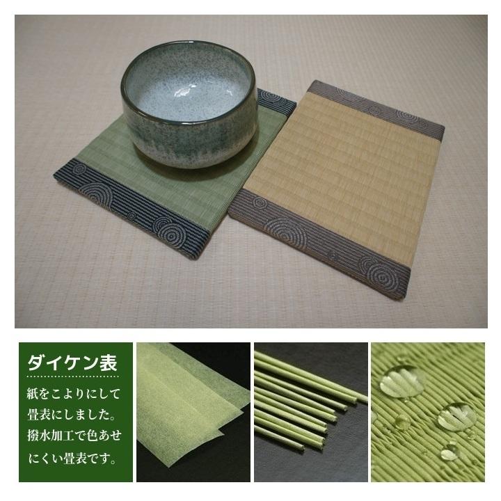ミニ畳 日本製「茶器畳」サイズ 約21cm(幅)×16cm(丈) 高さ約1.5cm 畳表