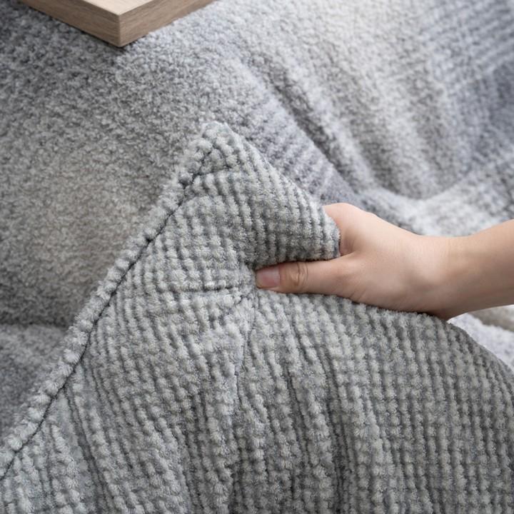こたつ布団 ダイヤ柄「ルフレ 薄掛け」 薄掛け布団 単品 190×240cm おしゃれ 洗える 洗濯機 グレー アイボリー_8
