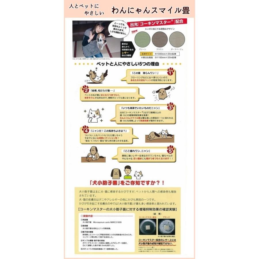 中古品 畳表替え わんにゃんスマイル畳 4.5畳 縁あり畳 江戸間サイズ カラー6色 縁無しにも対応 和室敷き込みタイプ 【7297498727】(26208円)