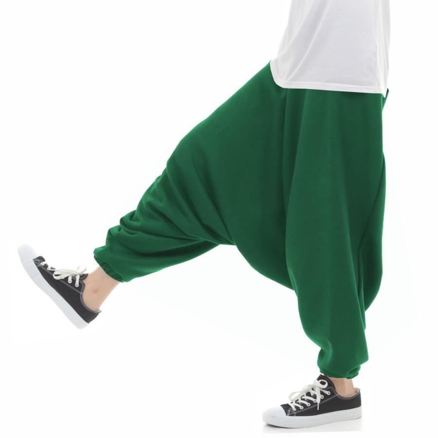 フリース サルエルパンツ アラジンパンツ 裏起毛 スウェット メンズ