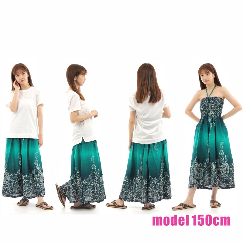 スカート ワンピース ロングスカート エスニック 2WAY マキシ丈 スカート ワンピース ロングスカート エスニック 2WAY マキシ丈