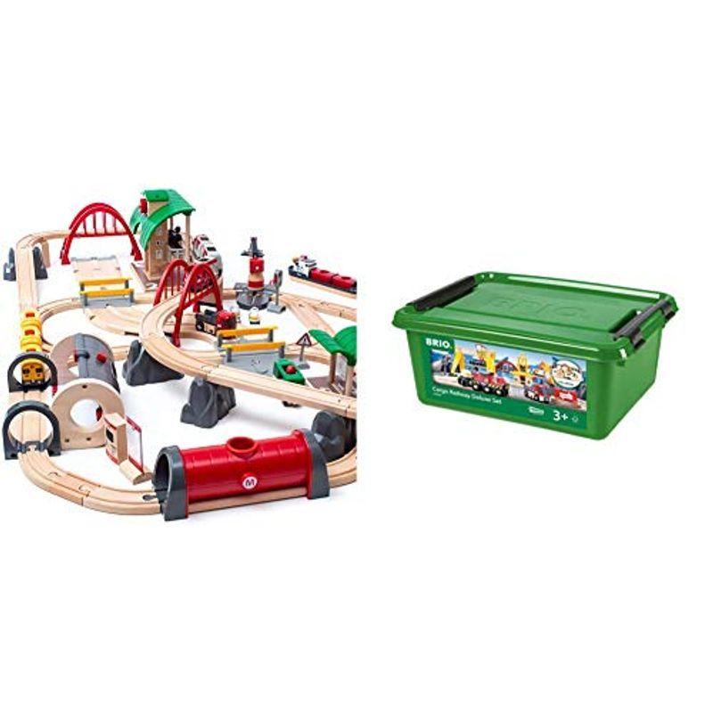 Brio おもちゃ ブリオ 3歳 World レール ロードデラックスセット 対象年齢 3歳 木製 レール おもちゃ 電車 沖海ストア 送料 無料 の
