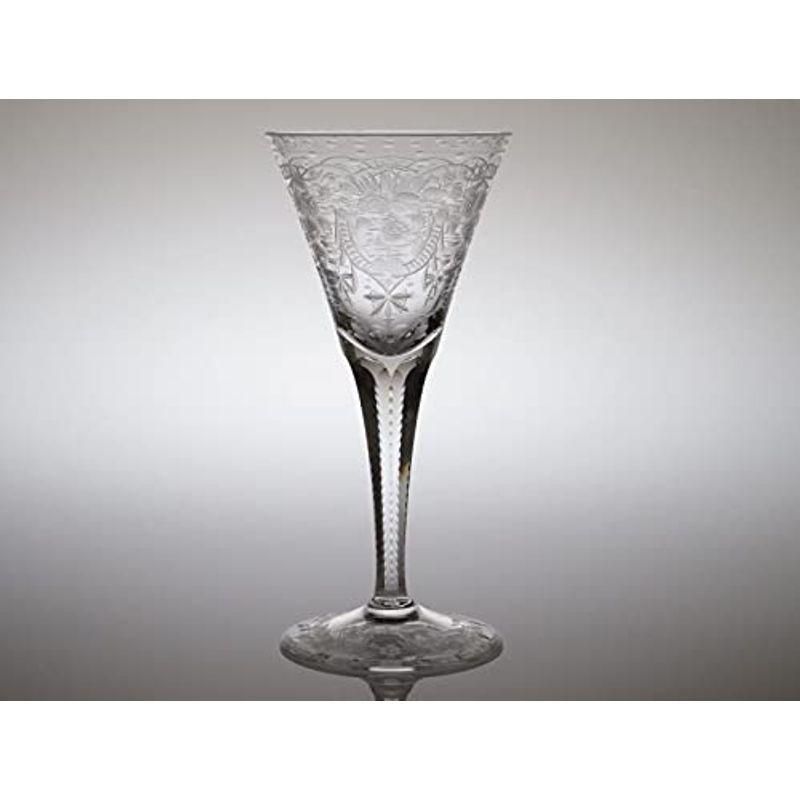 激安/新作 ワイン マハラニ ● グラス モーゼル グラス 未使用 Maharani エングレービング クリスタル 17.5cm アルコールグラス