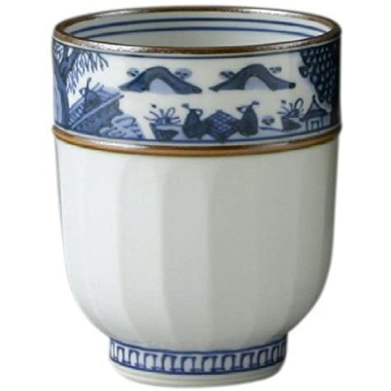 世界有名な京焼 清水焼 壹楽窯 帯山水 湯呑 (木箱入) 小 UIX444-02