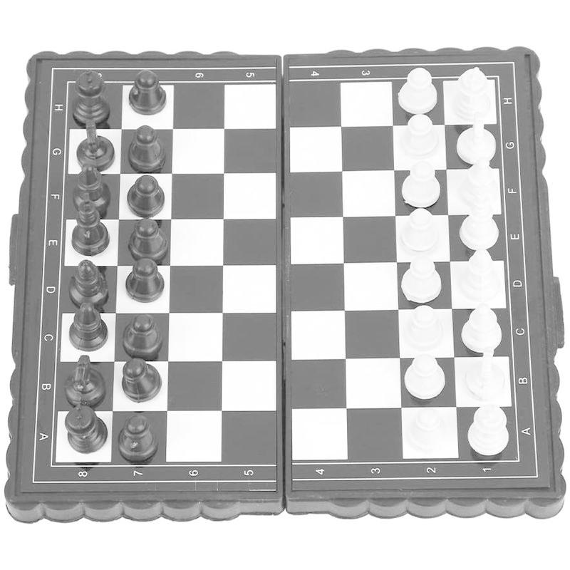 限​定​販​売​】 VGEBY1 磁気 国際チェスセット ポータブル 折り畳み式 チェスボードゲーム プラスチック充填 教育学習玩具  ブラック＆ホワイト ボードゲーム - www.we-job.com