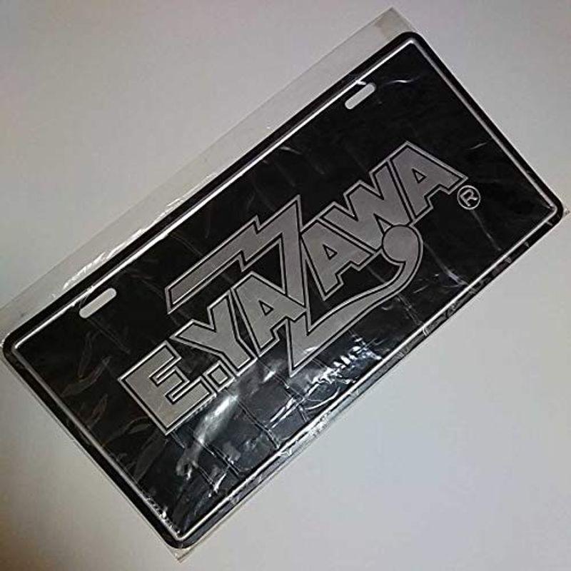 E Yazawa 矢沢永吉 ナンバープレート ロゴ ブラック シルバー 黒 Black Silver 永ちゃんグッズ ダイヤモンドムーン 沖海ストア 通販 Yahoo ショッピング