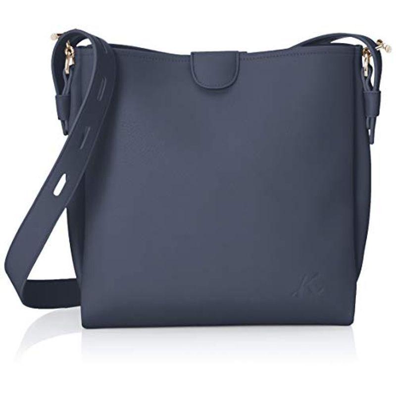 キタムラ インナーバッグ付き 2wayバッグ Z-0532 ダークブルー 紺 10101