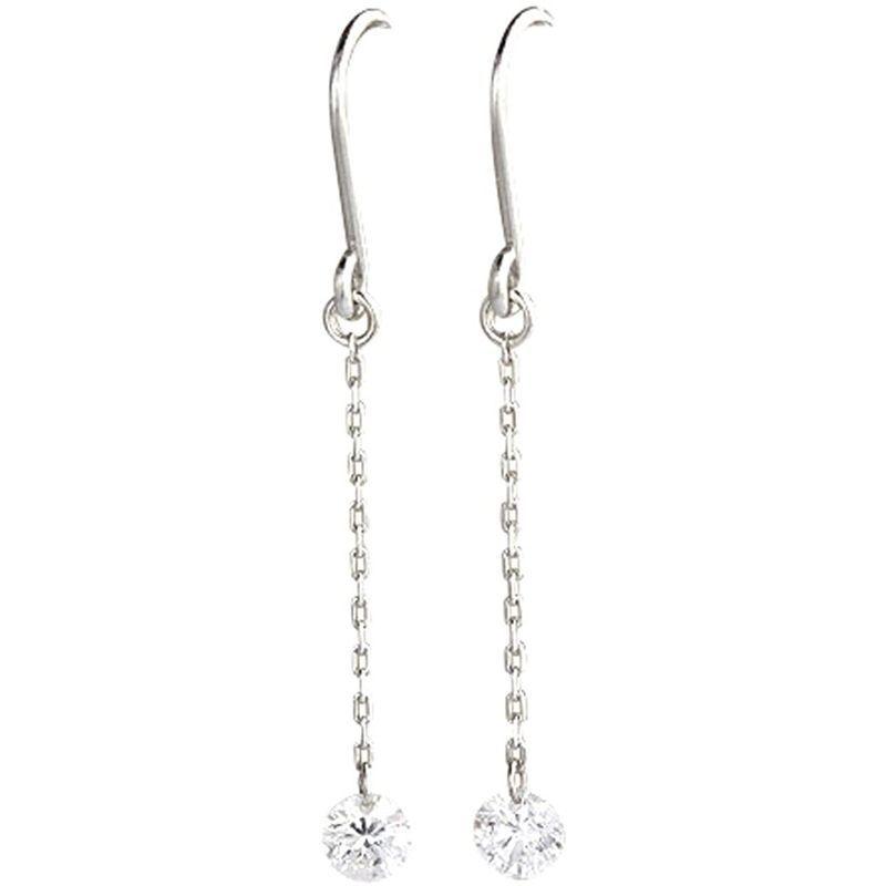 【２点セット】 DIAMOND WORLD レディース ジュエリー PT900 ダイヤモンドピアス 0.20ct F・Gカラー SIクラス Goodカット 【Y3153293018】(17992円)