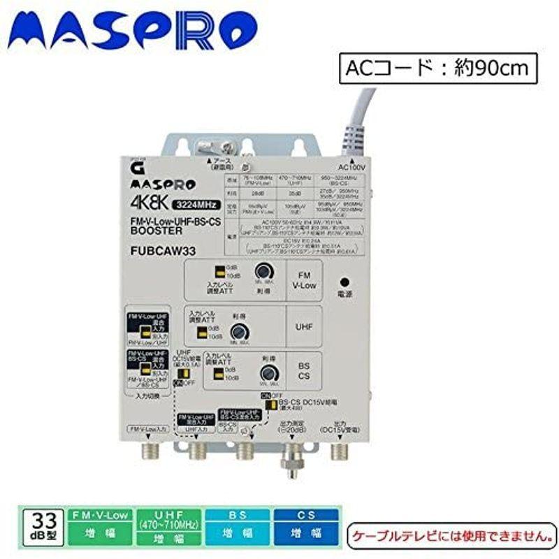 4K8K対応FM・UHF・BS・CSブースター FUBCAW33 UHF BS CSブースター FUBCAW33