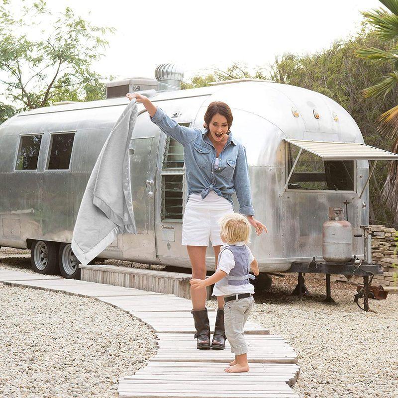 Little Giraffe(リトルジラフ) Luxe Baby Blanket ラックス ベビーブランケットBOXなし シルバー Giraffe リトルジラフ Luxe Baby Blanket ラックス ベビーブランケットBOXなし シルバー 約