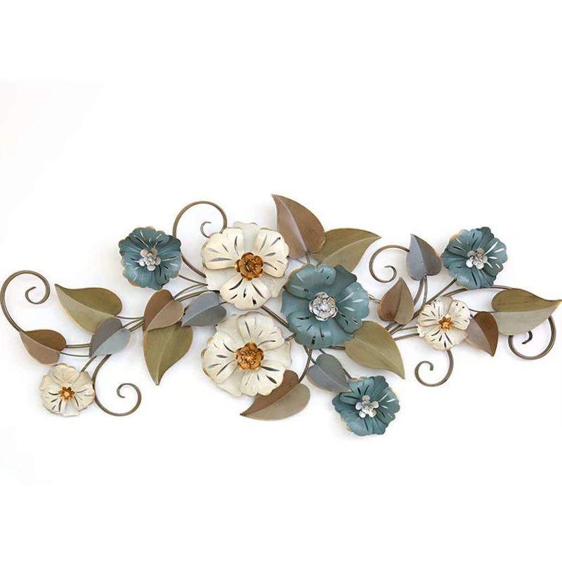 ウォールデコ 壁飾り アイアン壁面飾り アンティーク アイアン 花 リーフ オリジナル 気品 アメリカン モダン スタイリッシュ エレガント 沖海ストア 通販 Yahoo ショッピング