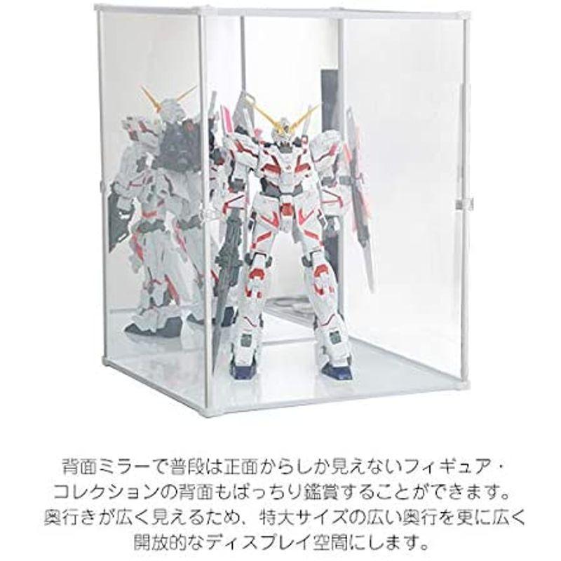 UVカット Fcase Fケース アクリル コレクションケース 特大 ・ LEDなしタイプ (背面ミラー) フィギュアケース Fcase Fケース アクリル コレクションケース 特大 LEDなしタイプ 背面ミラー フィギュアケース kg cm