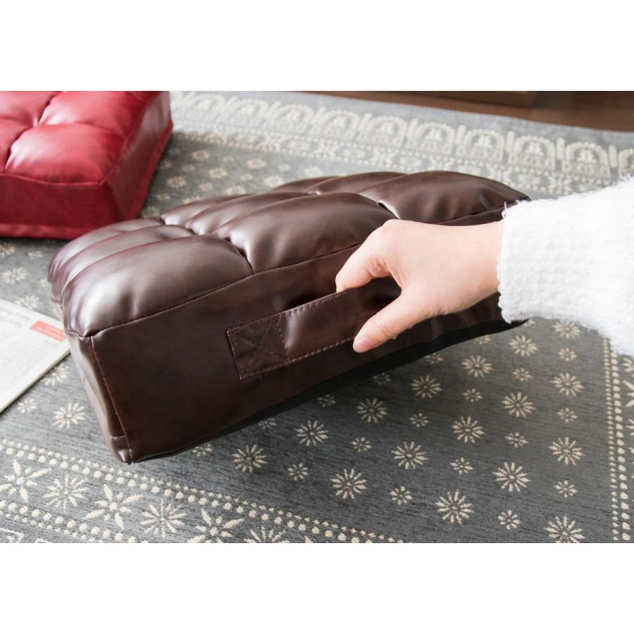 クッション 座布団 レザー フロア 極厚 リビング座布団 極厚クッション