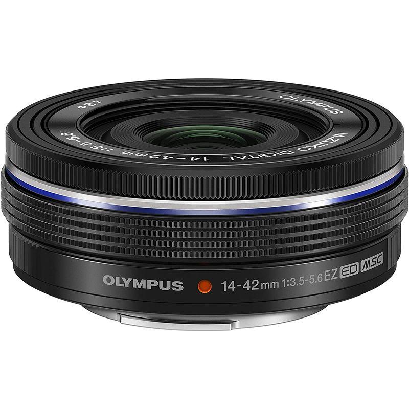 OLYMPUS 電動式パンケーキズームレンズ M.ZUIKO DIGITAL ED 14-42mm F3.5-5.6 EZ BLK F3 電動式パンケーキズームレンズ ZUIKO DIGITAL ED 42mm EZ BLK