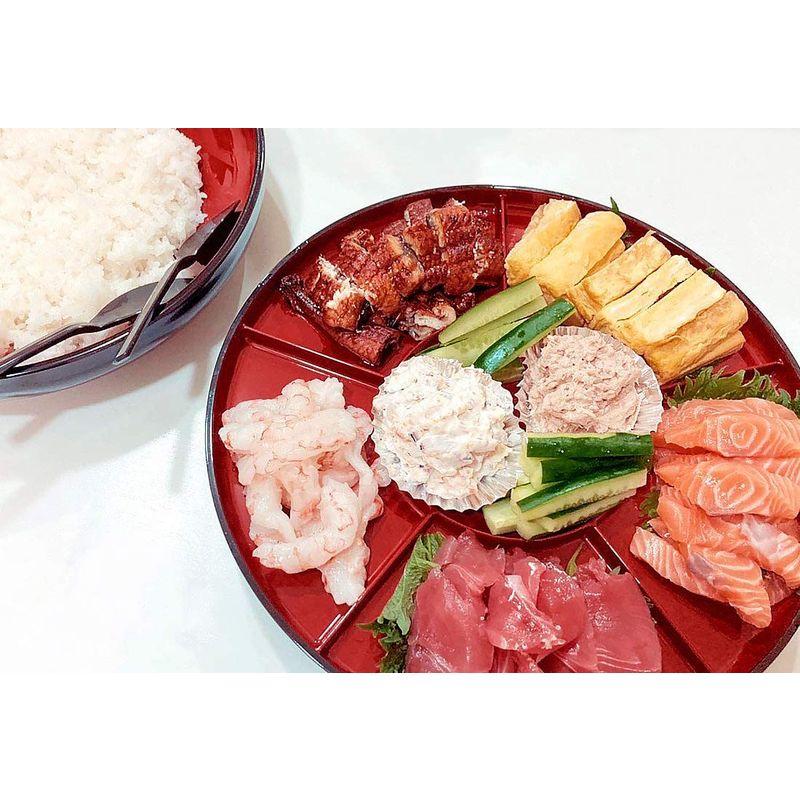 格安SALEスタート手巻き寿司セット 日本製 回転皿 寿司桶 パーティー しゃもじ3本 漆器 食器、グラス、カトラリー